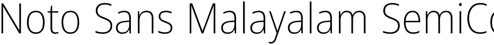 Noto Sans Malayalam SemiCondensed ExtraLight