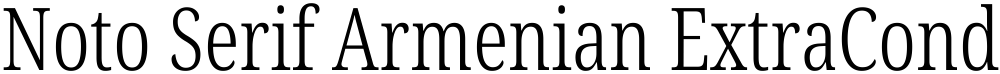 Noto Serif Armenian ExtraCondensed Light