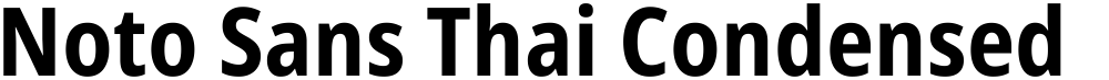 Noto Sans Thai Condensed