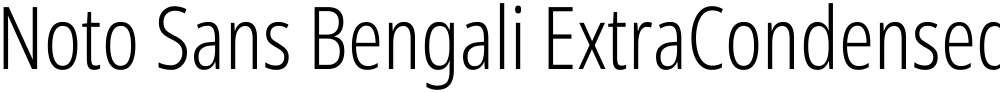 Noto Sans Bengali ExtraCondensed Light