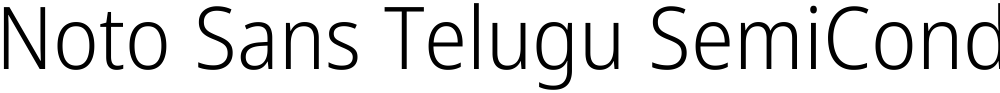 Noto Sans Telugu SemiCondensed Light