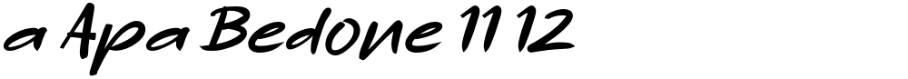 a Apa Bedone 11 12