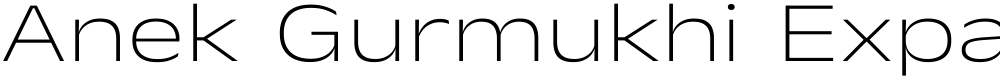 Anek Gurmukhi Expanded ExtraLight