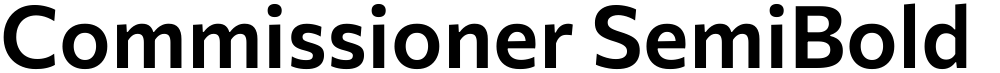 Commissioner SemiBold