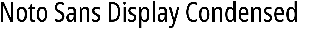 Noto Sans Display Condensed
