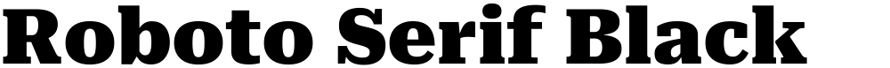 Roboto Serif Black