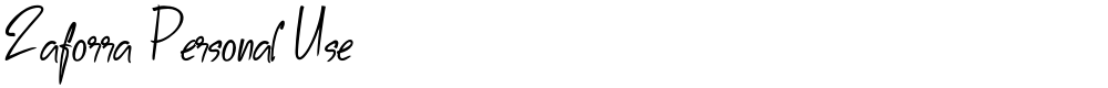 Zaforra Personal Use