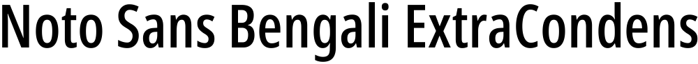 Noto Sans Bengali ExtraCondensed Medium