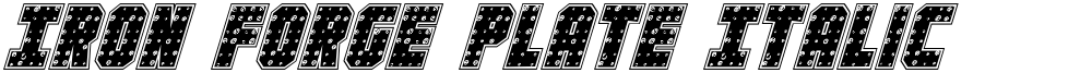 Iron Forge Plate Italic