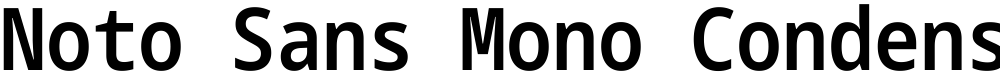 Noto Sans Mono Condensed SemiBold