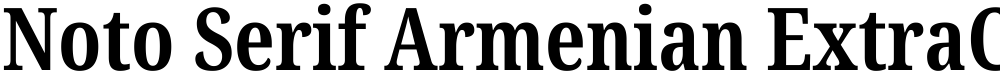 Noto Serif Armenian ExtraCondensed