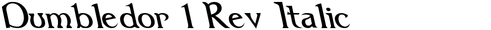 Dumbledor 1 Rev Italic