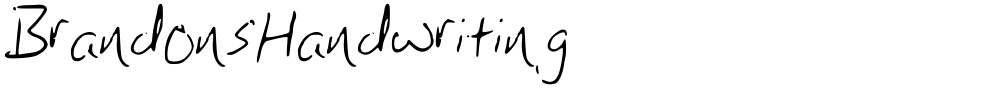 BrandonsHandwriting