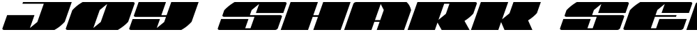 Joy Shark Semi-Expanded Italic