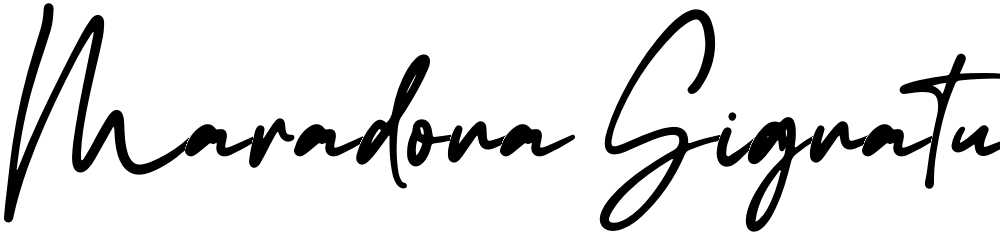 Maradona Signature