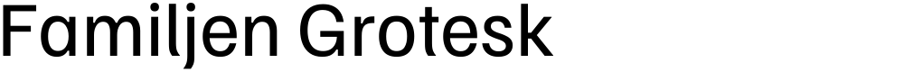 Familjen Grotesk