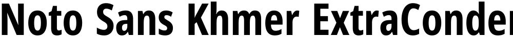 Noto Sans Khmer ExtraCondensed