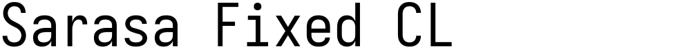 Sarasa Fixed CL