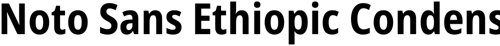 Noto Sans Ethiopic Condensed