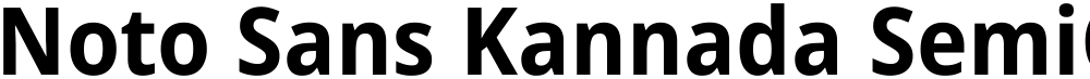 Noto Sans Kannada SemiCondensed