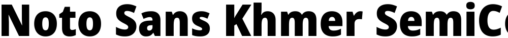 Noto Sans Khmer SemiCondensed Black