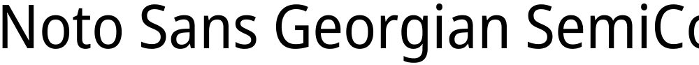 Noto Sans Georgian SemiCondensed