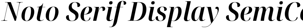 Noto Serif Display SemiCondensed SemiBold
