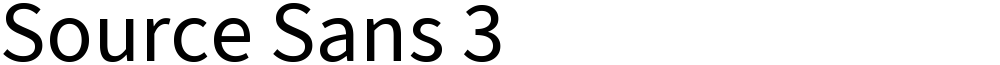 Source Sans 3