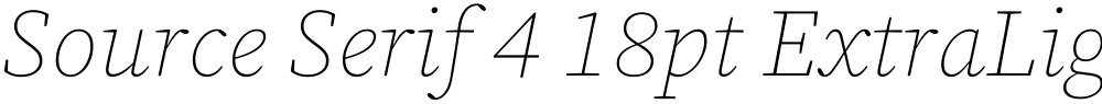 Source Serif 4 18pt ExtraLight