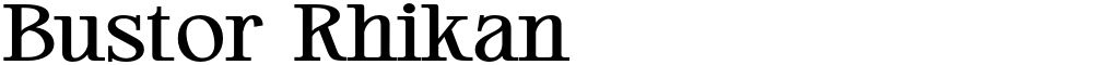 Bustor Rhikan