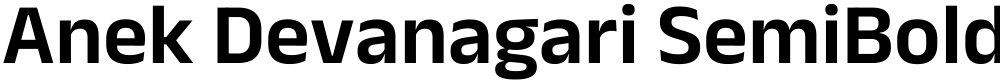 Anek Devanagari SemiBold