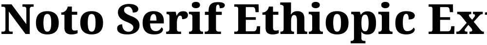 Noto Serif Ethiopic ExtraBold
