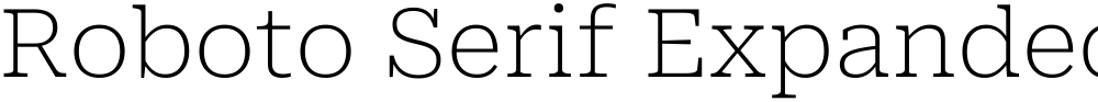 Roboto Serif Expanded Thin