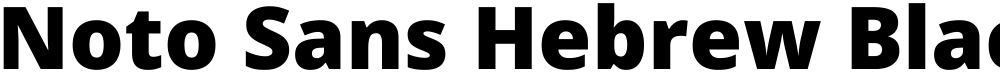 Noto Sans Hebrew Black