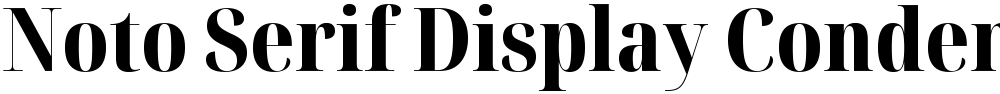Noto Serif Display Condensed ExtraBold