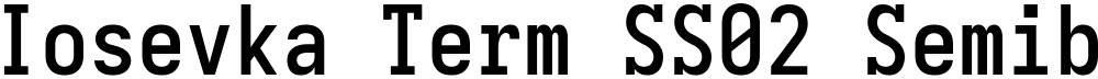 Iosevka Term SS02 Semibold