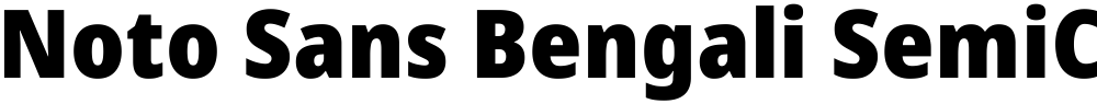 Noto Sans Bengali SemiCondensed Black