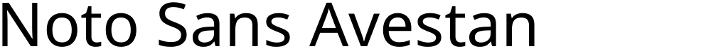 Noto Sans Avestan