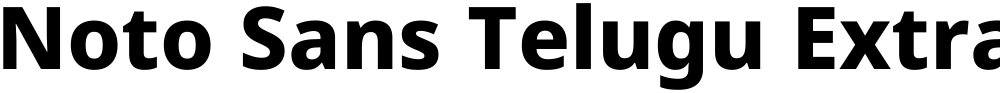 Noto Sans Telugu ExtraBold
