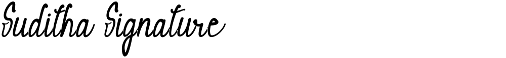 Suditha Signature