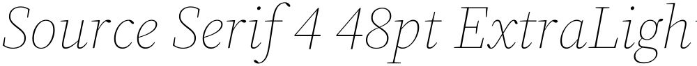 Source Serif 4 48pt ExtraLight