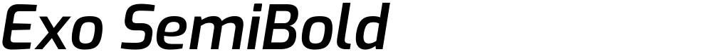 Exo SemiBold