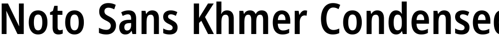 Noto Sans Khmer Condensed SemiBold