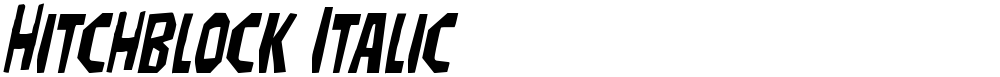 Hitchblock Italic