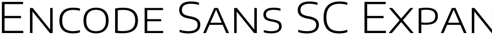 Encode Sans SC Expanded Light
