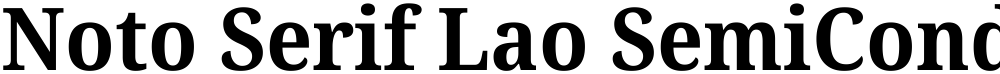Noto Serif Lao SemiCondensed