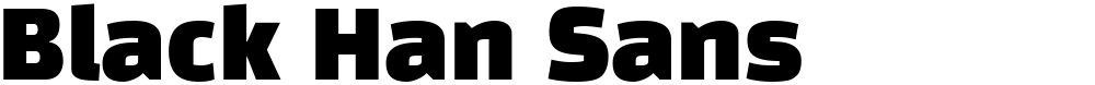 Black Han Sans