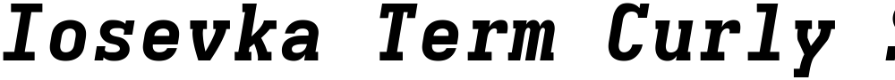 Iosevka Term Curly Slab XBdExObl