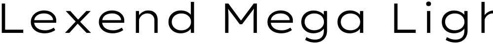 Lexend Mega Light