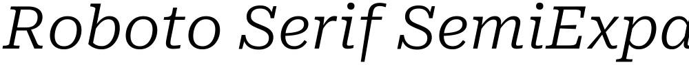 Roboto Serif SemiExpanded Light